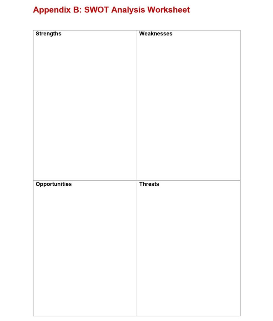 Appendix B: SWOT Analysis Worksheet | LearnHUB: South Africa's Leading ...