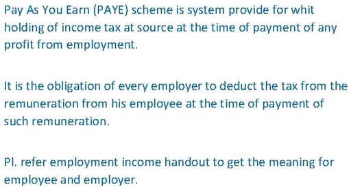 1.8 PAYE (Pay-As-You-Earn) 2 short courses